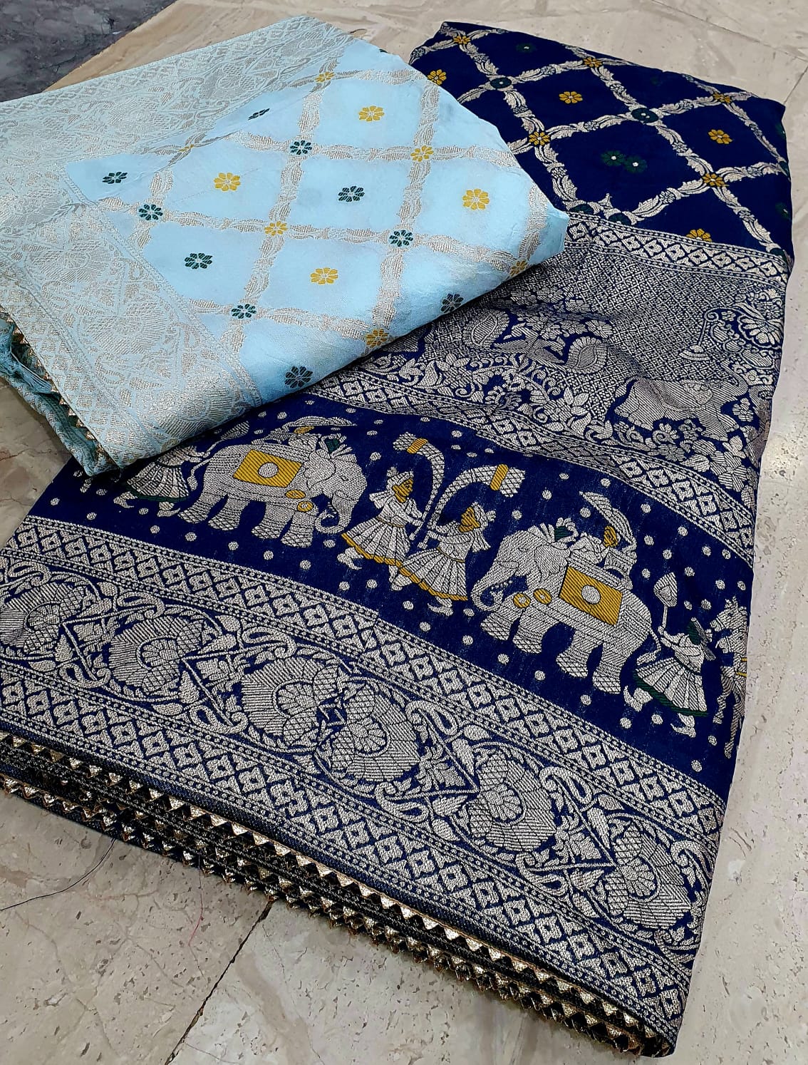 Kayatri New Royal Banarasi Dola Silk Lehenga with Heavy Zari Work