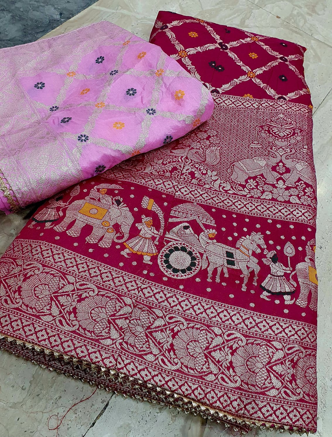 Kayatri New Royal Banarasi Dola Silk Lehenga with Heavy Zari Work