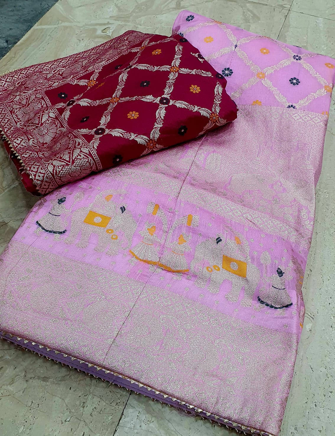 Kayatri New Royal Banarasi Dola Silk Lehenga with Heavy Zari Work