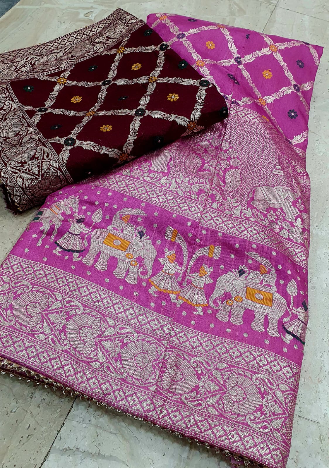 Kayatri New Royal Banarasi Dola Silk Lehenga with Heavy Zari Work