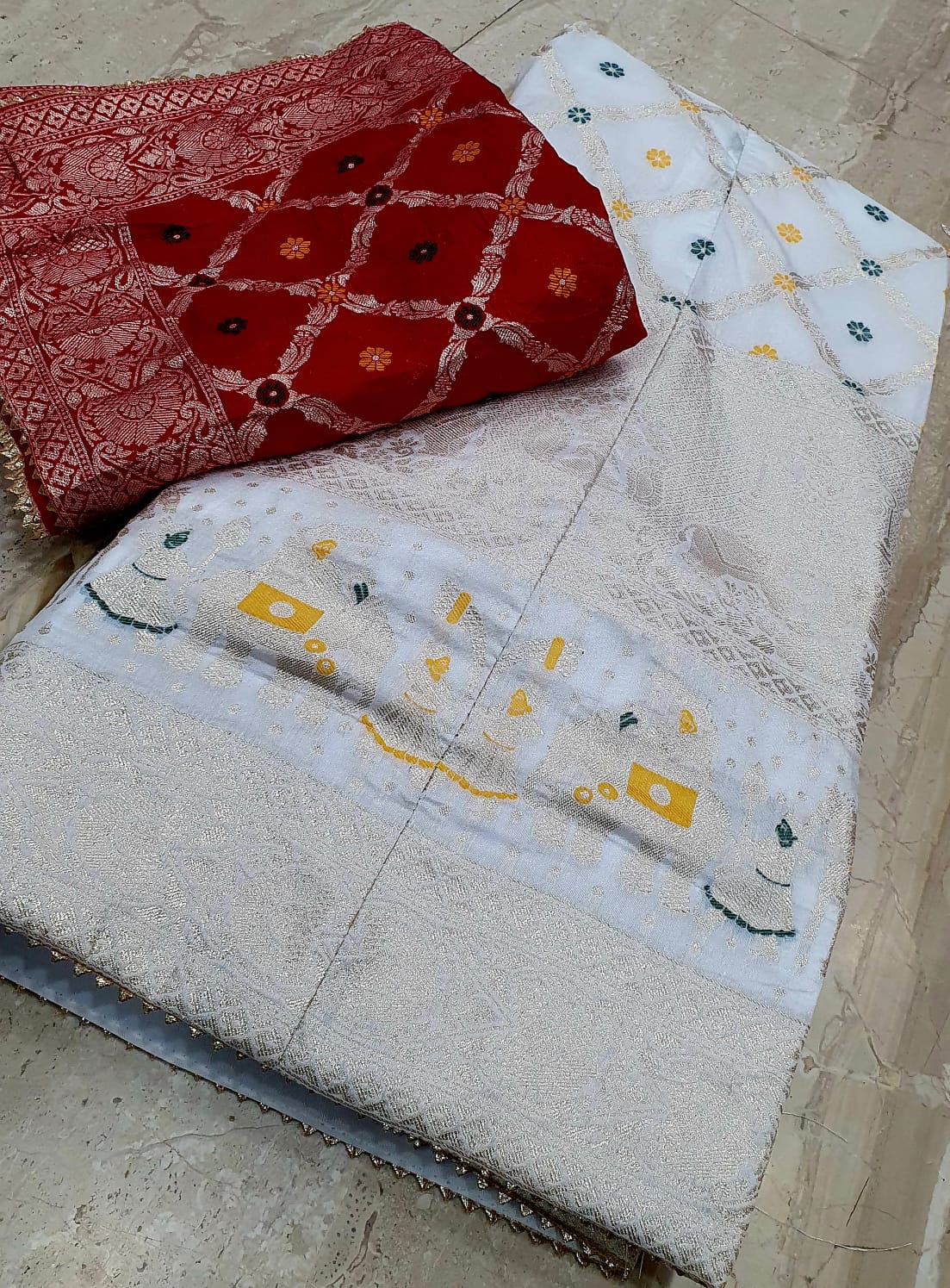 Kayatri New Royal Banarasi Dola Silk Lehenga with Heavy Zari Work