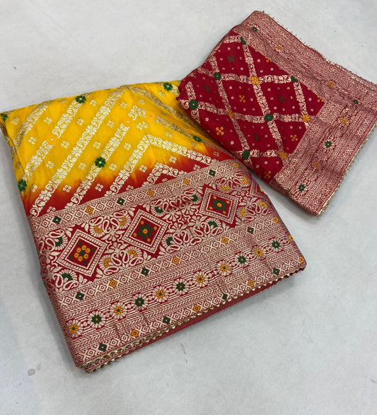 Kayatri New Premium Banarasi Dola Silk Lehenga Set with Heavy Banarasi Designer Blouse