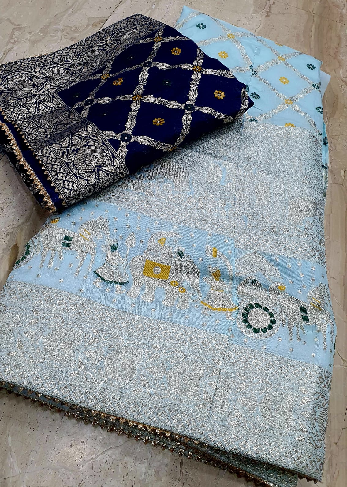 Kayatri New Royal Banarasi Dola Silk Lehenga with Heavy Zari Work