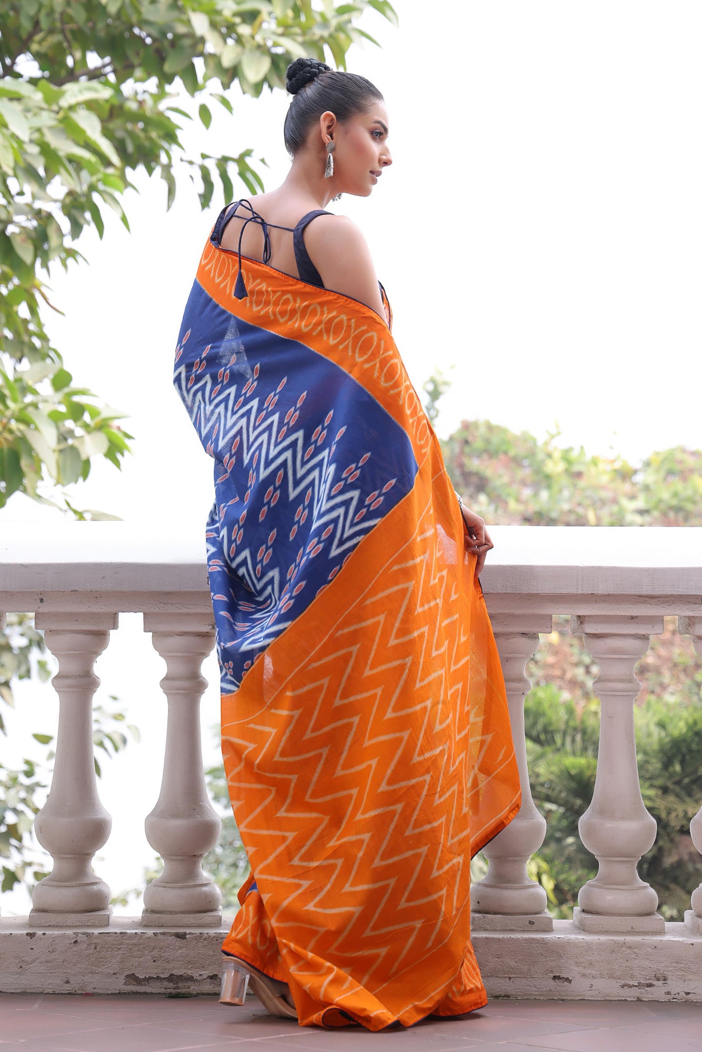 Kayatri New Everyday Wear Mulmul Cotton Saree with Ikat Craft