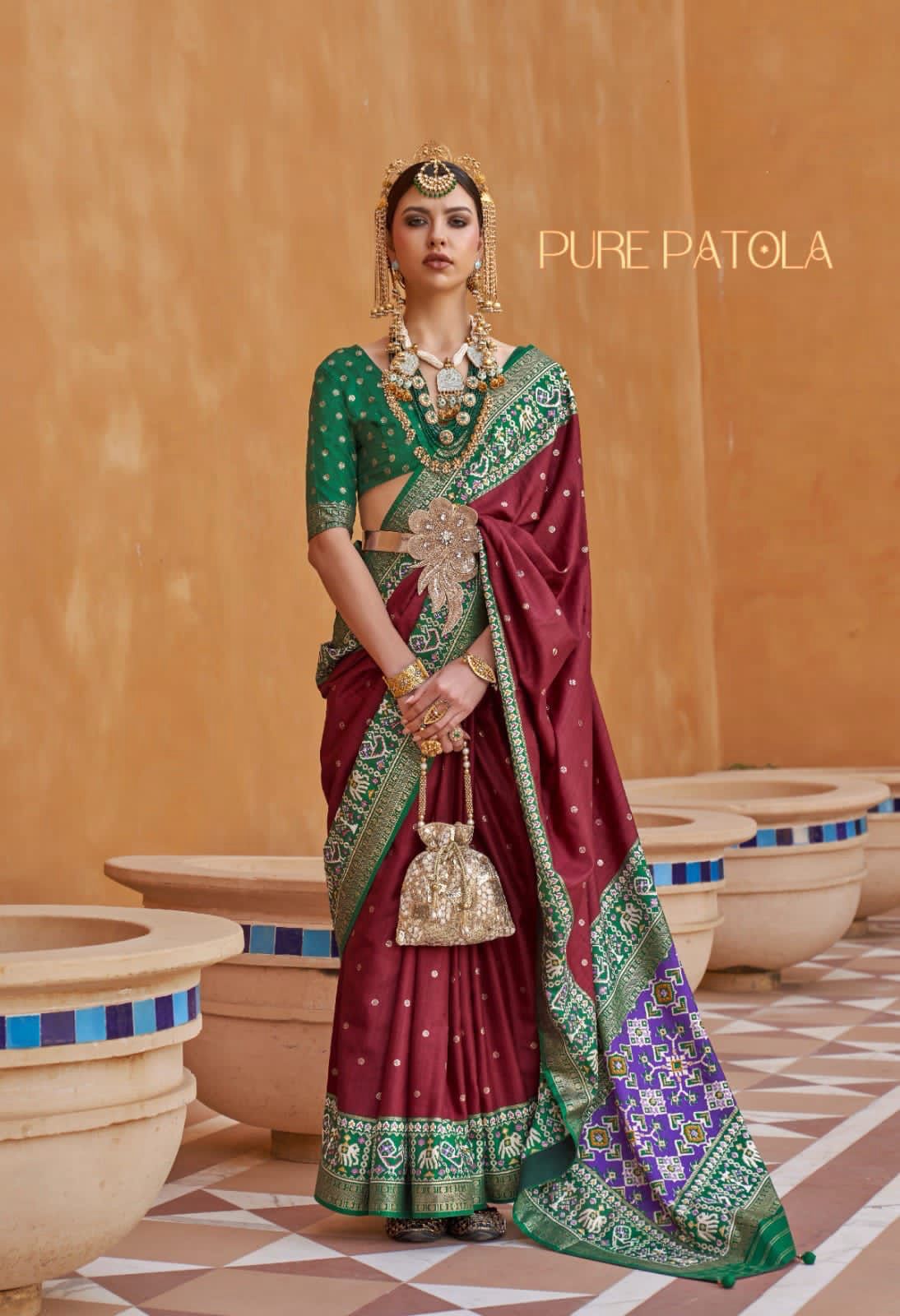 Kayatri New Designer Munga Crepe Silk Saree with Rich Zari Foil Pallu