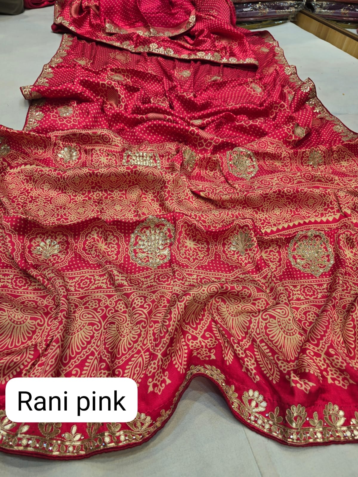 Kayatri New Bollywood Style Gotapatti Work Saree