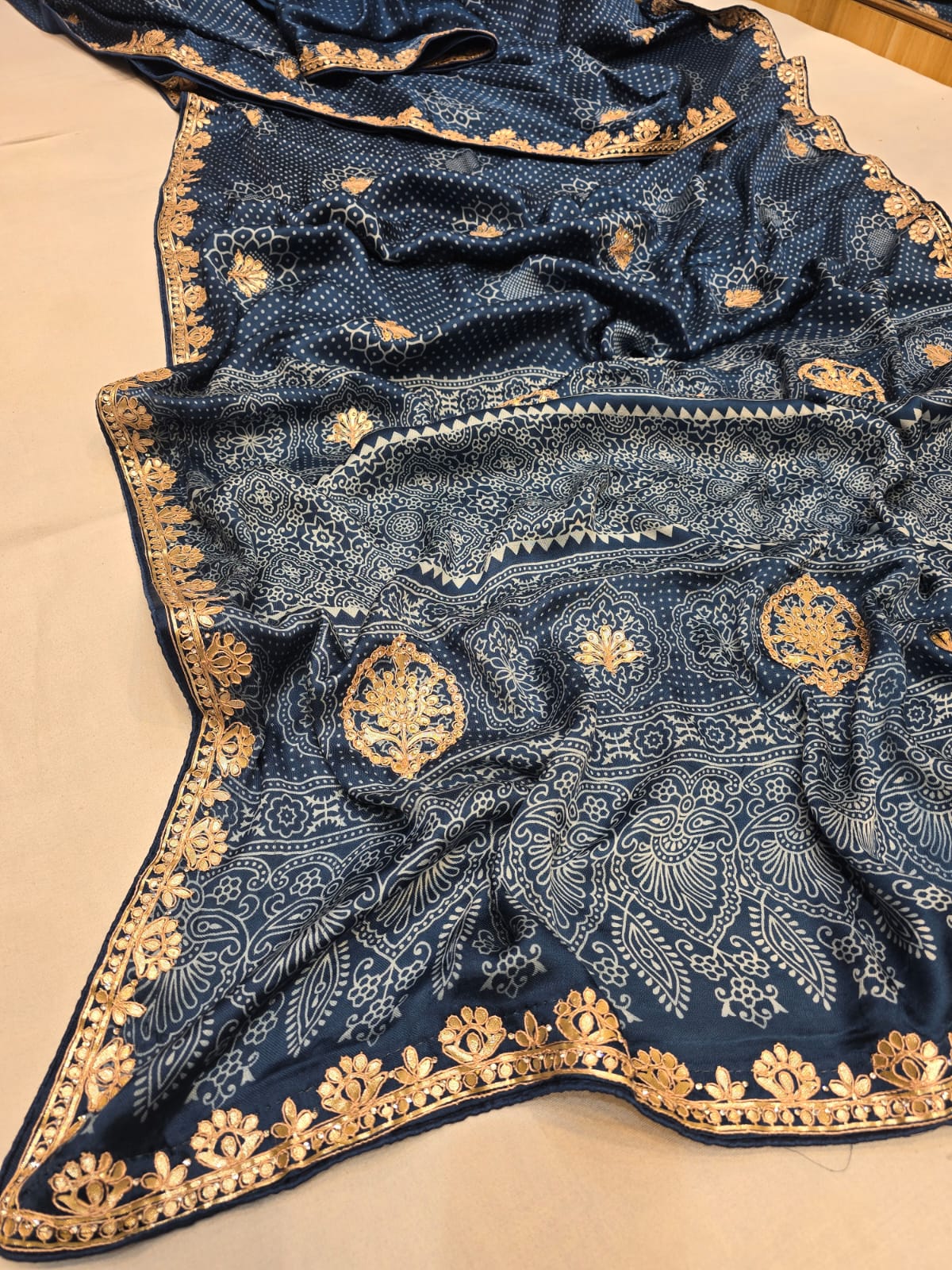 Kayatri New Bollywood Style Gotapatti Work Saree