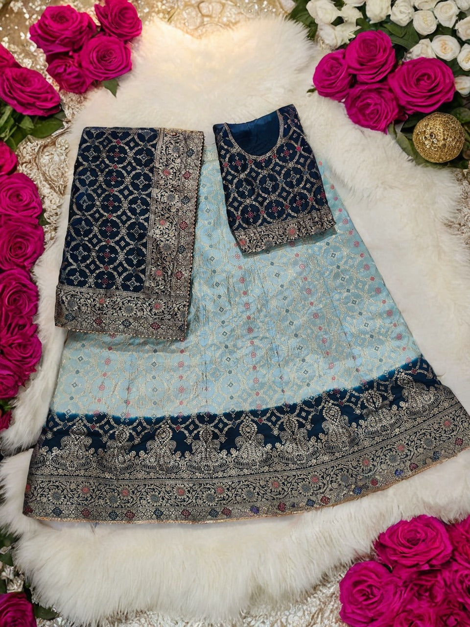 Kayatri Pure Dola Silk Banarasi Style Lehenga