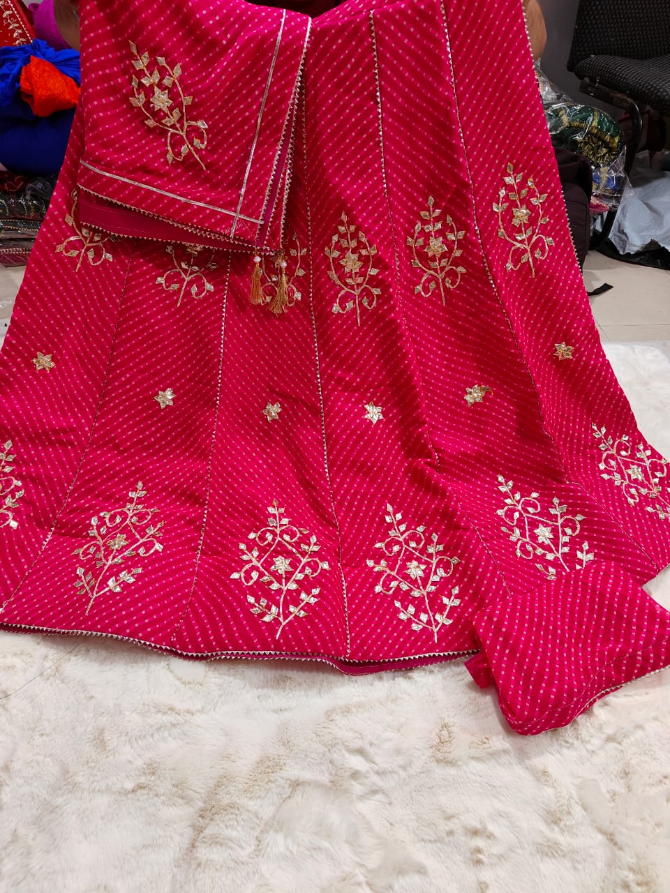 Kayatri Leheriya Style Traditional Wear Lehenga