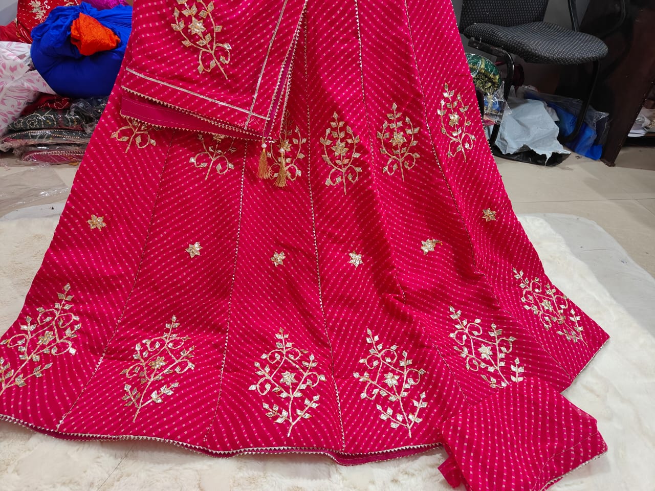 Kayatri Leheriya Style Traditional Wear Lehenga