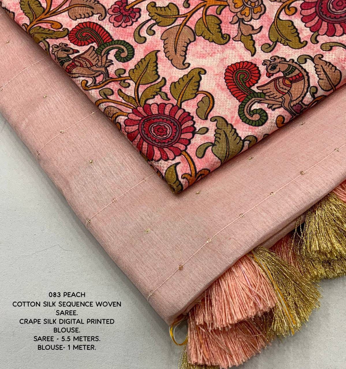 Kayatri New Designer Cotton Silk Sequence Work Saree