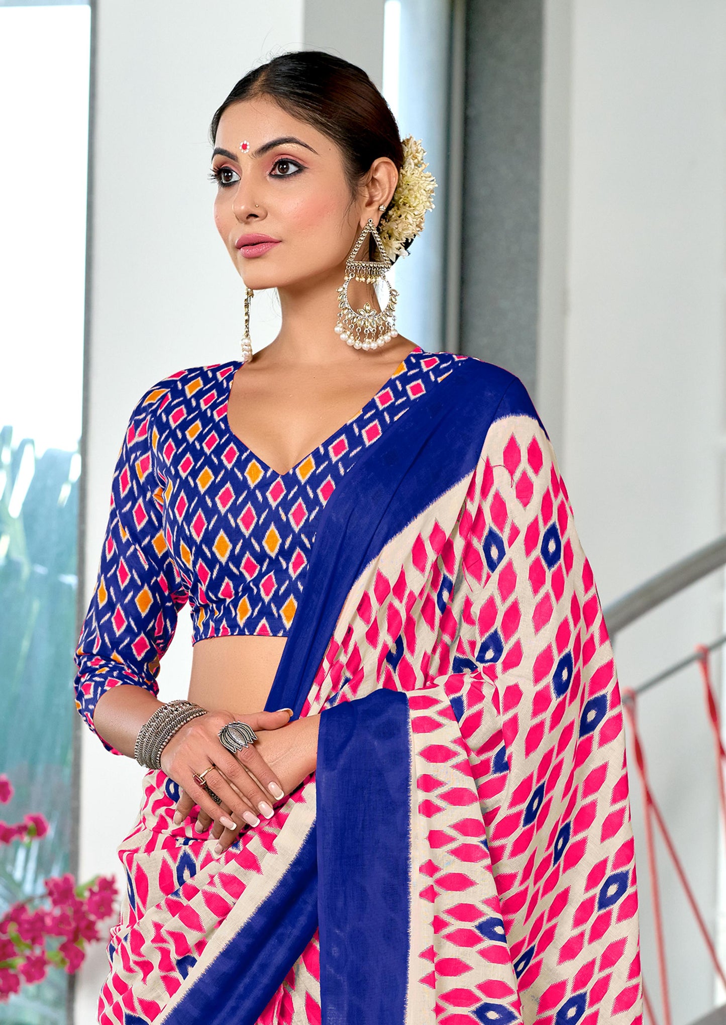 Kayatri New Soft Pure Cotton Printed Saree
