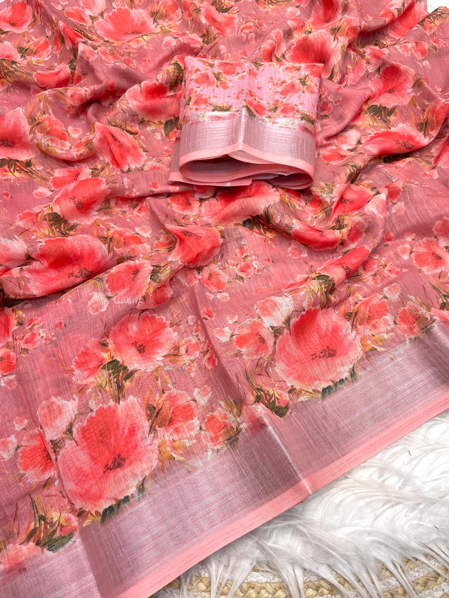 Kayatri New Lilen Digital Print Saree