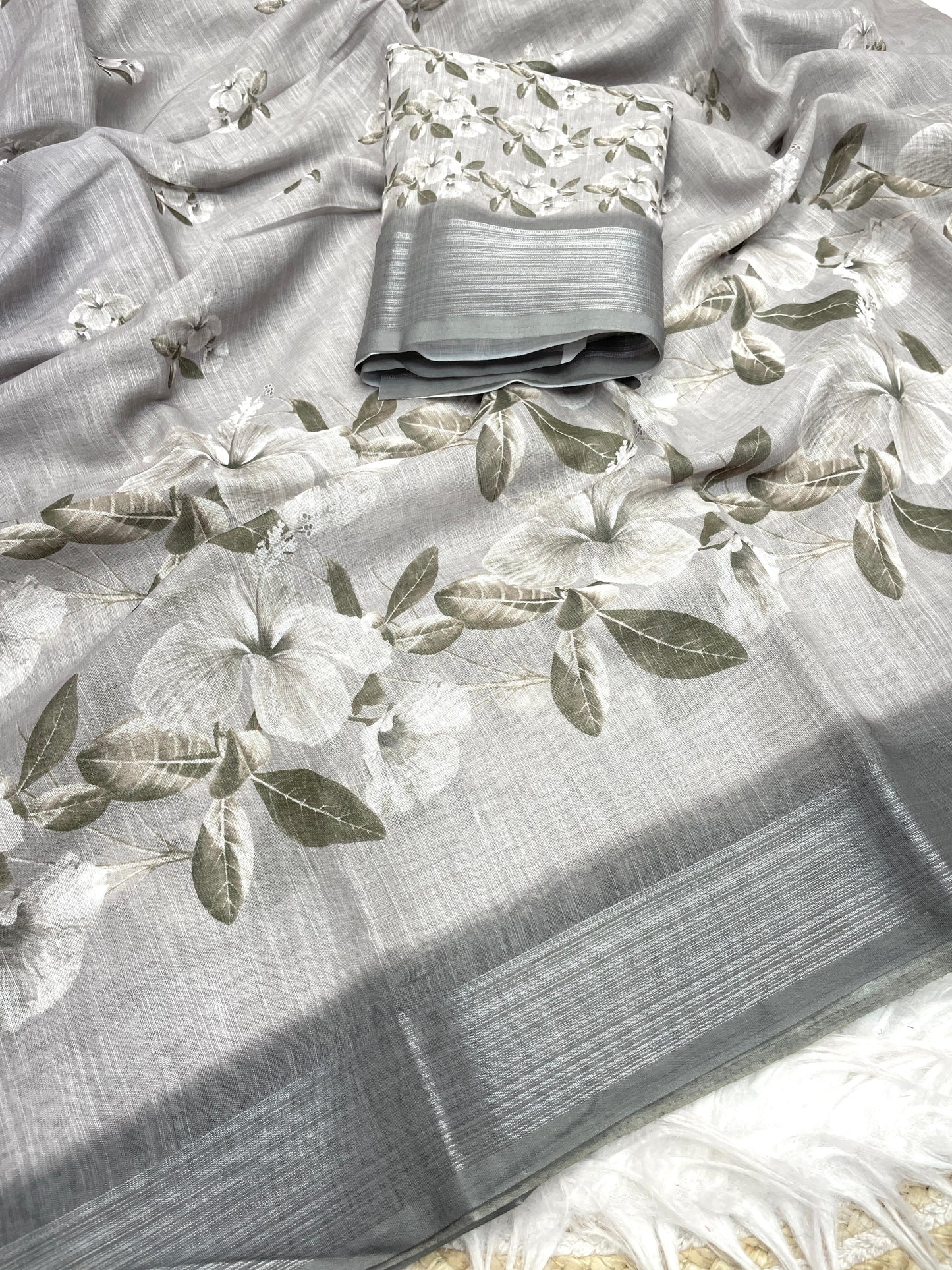 Kayatri New Lilen Digital Print Saree