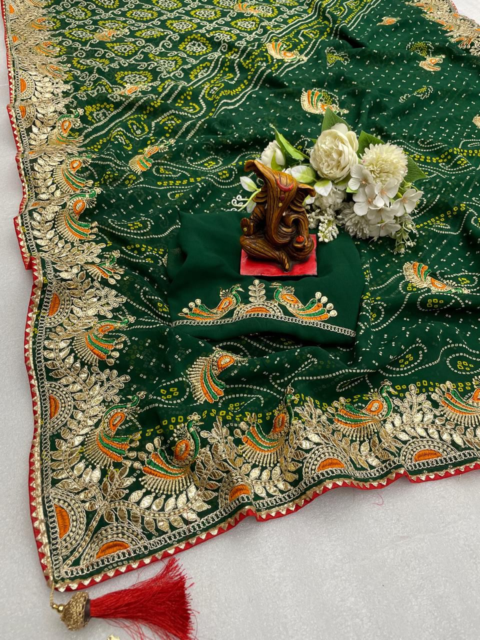 Kayatri New Designer Traditional Wear Bandhej Saree