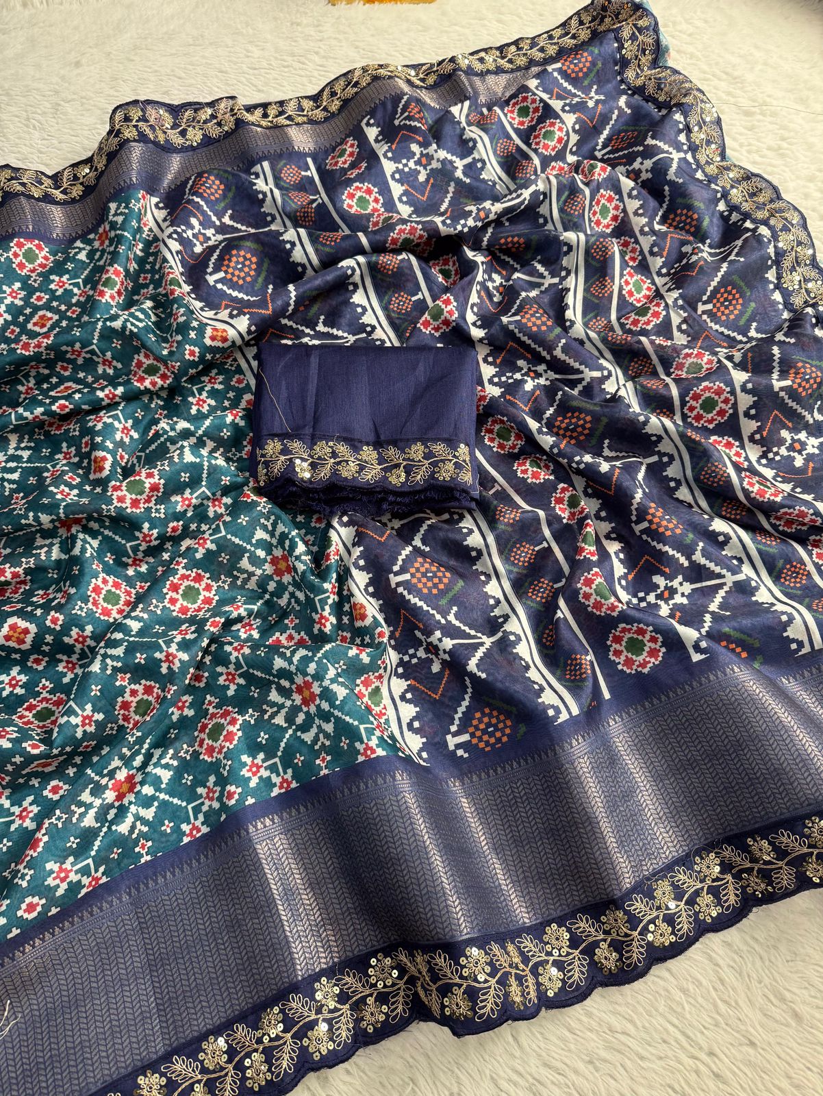 Kayatri New Dola Banarasi Weaving Digital Print Saree