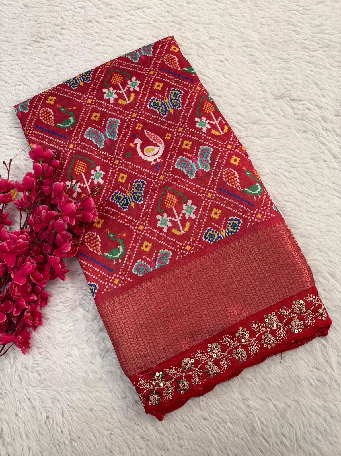 Kayatri New Dola Banarasi Weaving Digital Print Saree