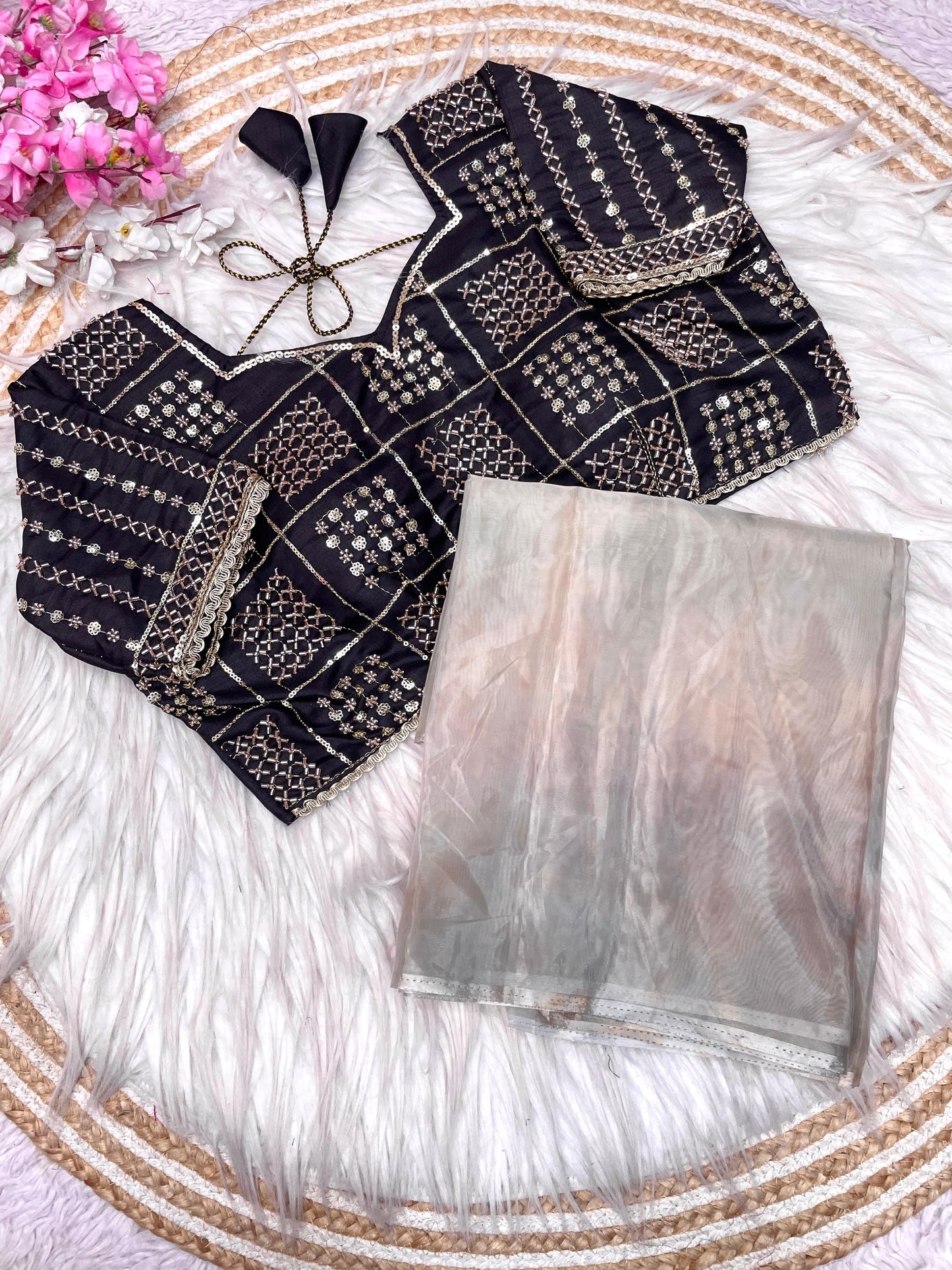 Kayatri New  Beautiful  Soft silk with discharge print Saree