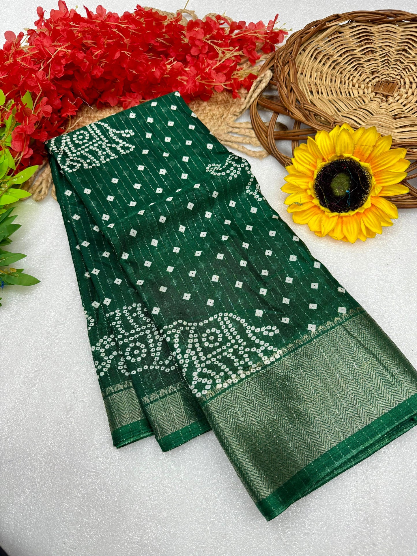 Kayatri New Pure Dola silk with in all over saree boder same as originall boder Saree