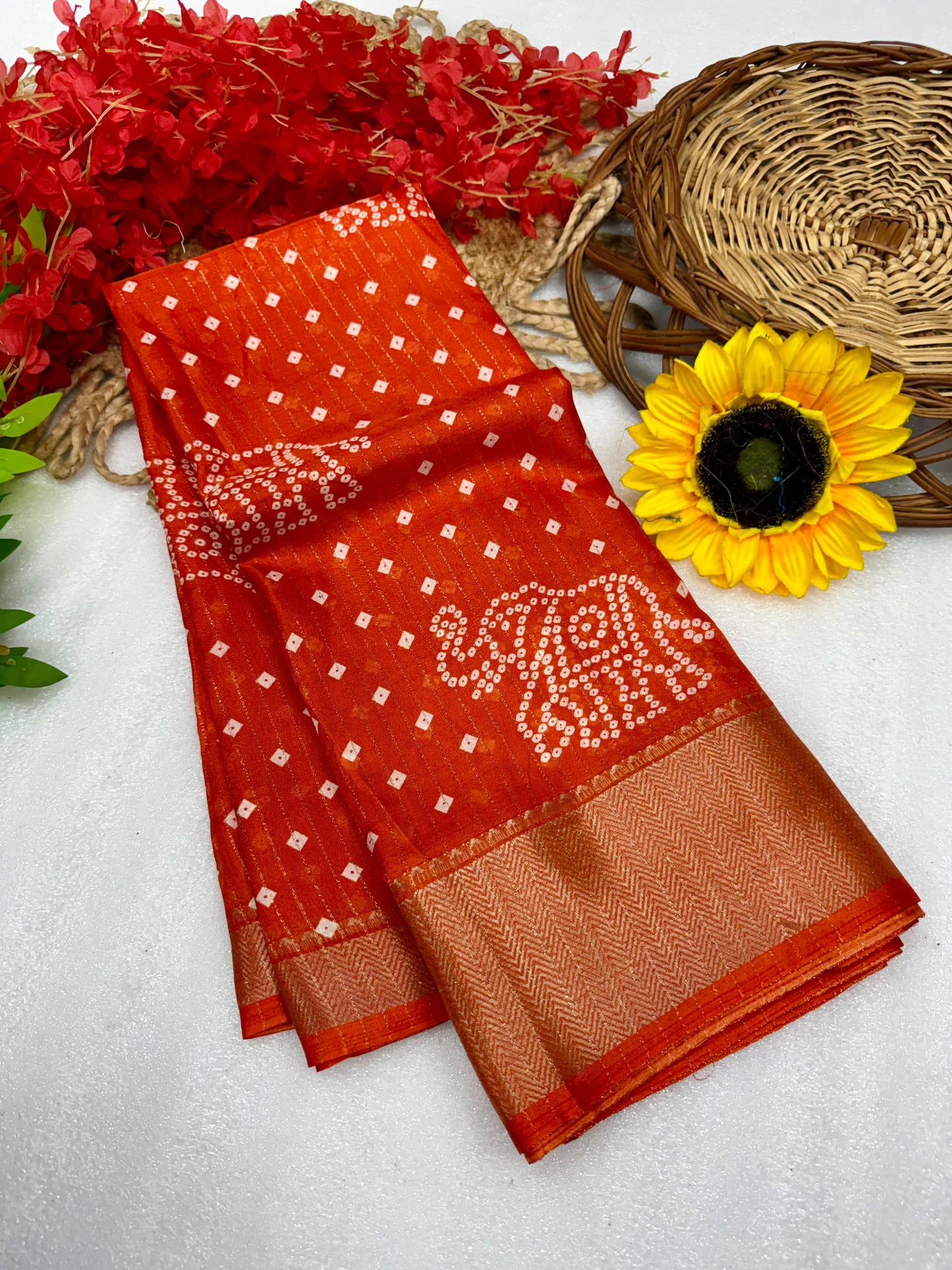 Kayatri New Pure Dola silk with in all over saree boder same as originall boder Saree
