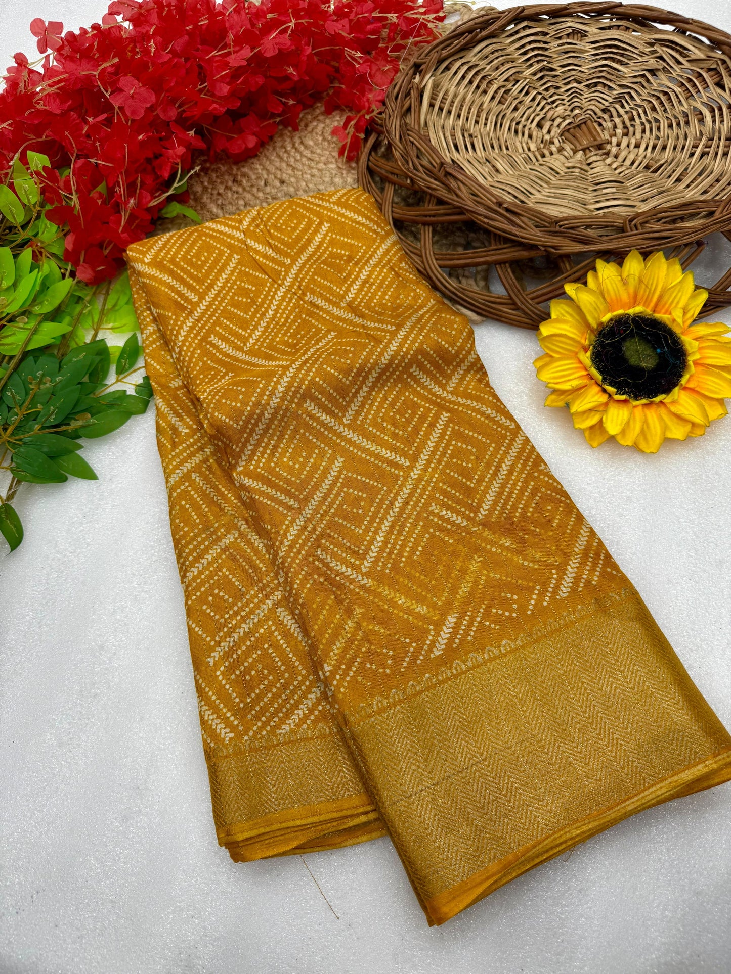 Kayatri New Pure Dola silk with  in all over saree boder same as originall boder only