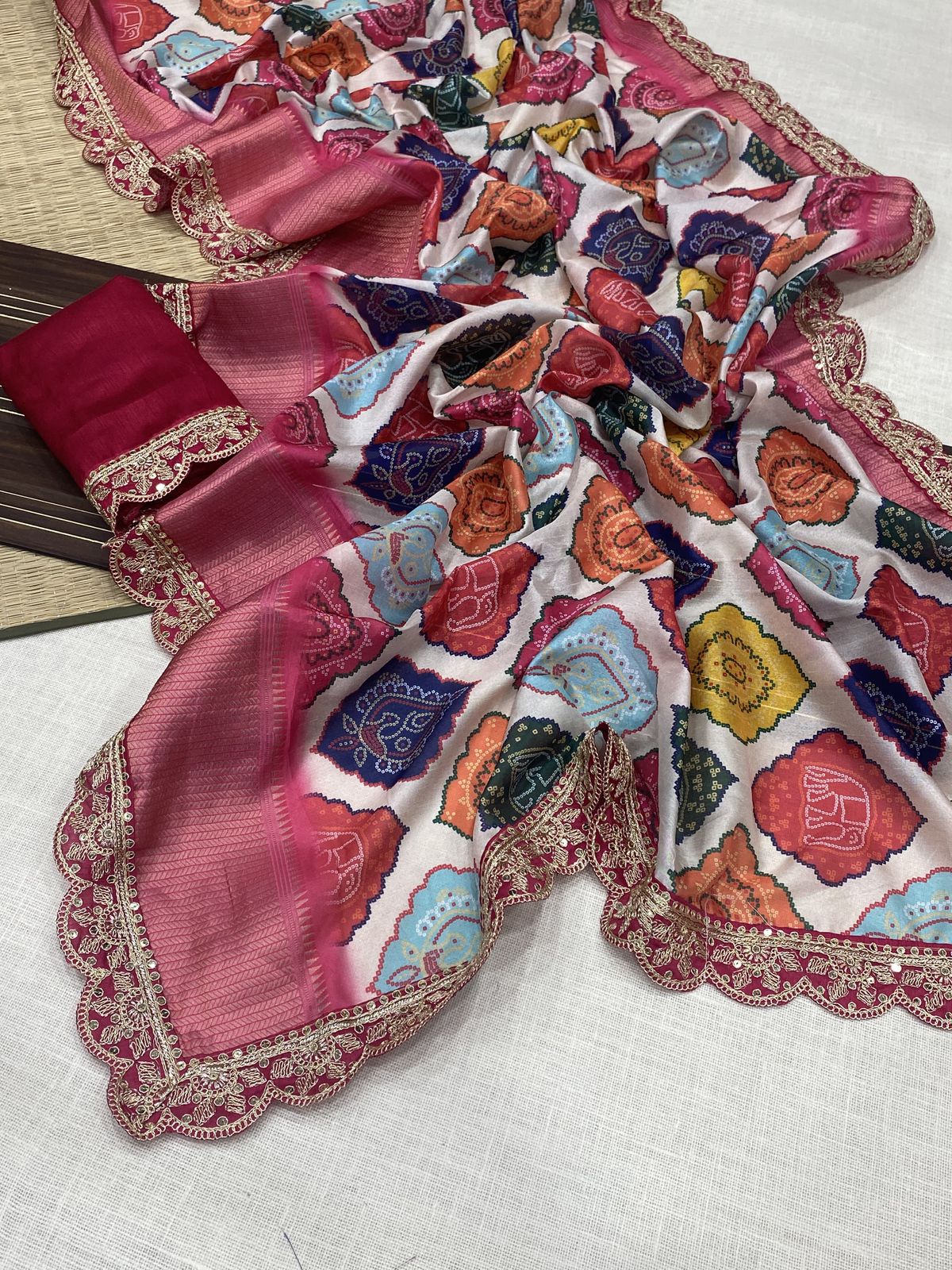 Kayatri New Banarasi Dola Silk Weaving And Digital Print Saree