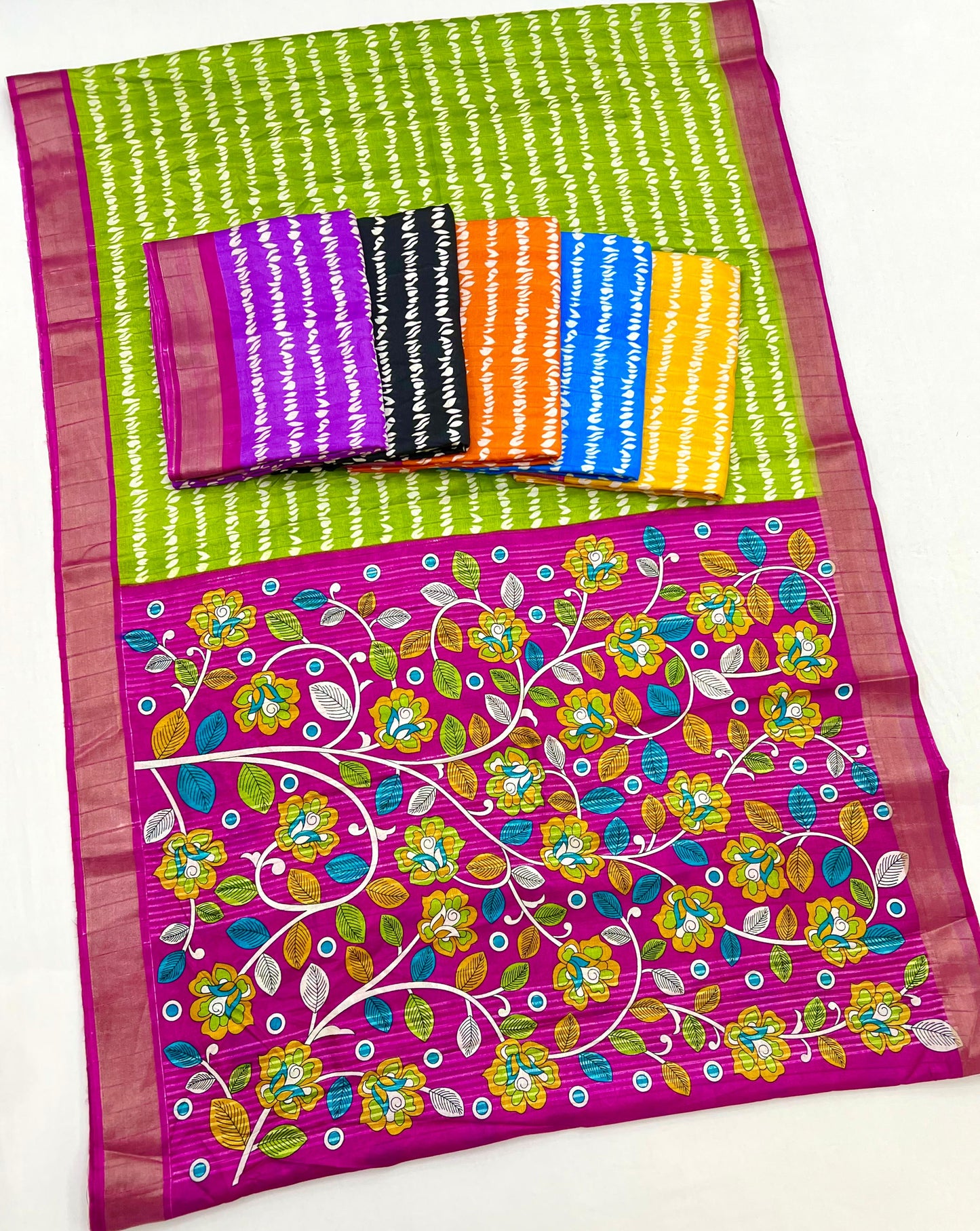 Kayatri New Traditional Cotton Silk Saree with Elegant Zari Border