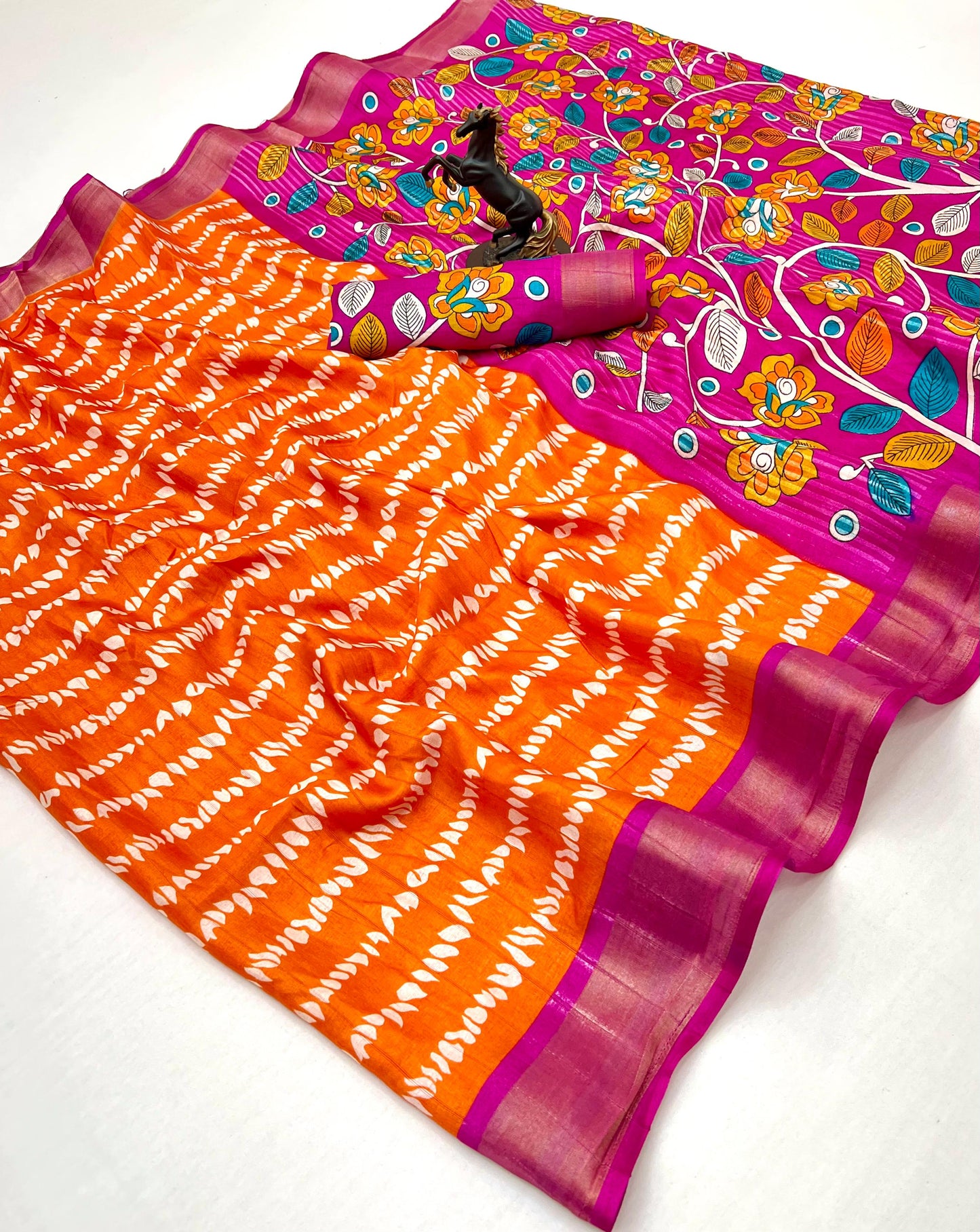 Kayatri New Traditional Cotton Silk Saree with Elegant Zari Border