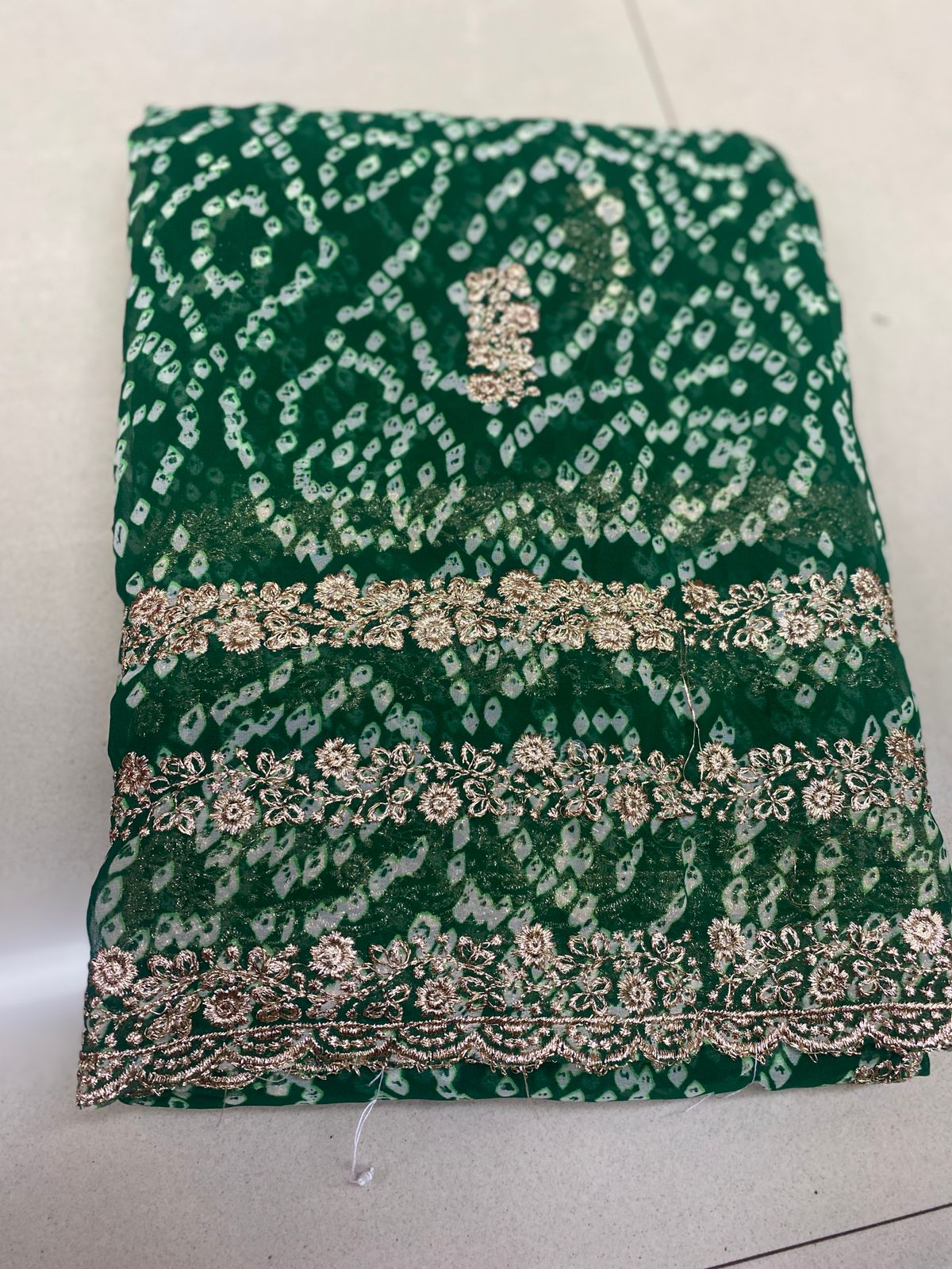 Kayatri New Designer Bandhani Print Georgette Saree with Mono Banglori Blouse