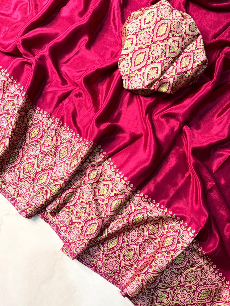 Kayatri New Super Ajrakh Saree in Pure Crepe Silk