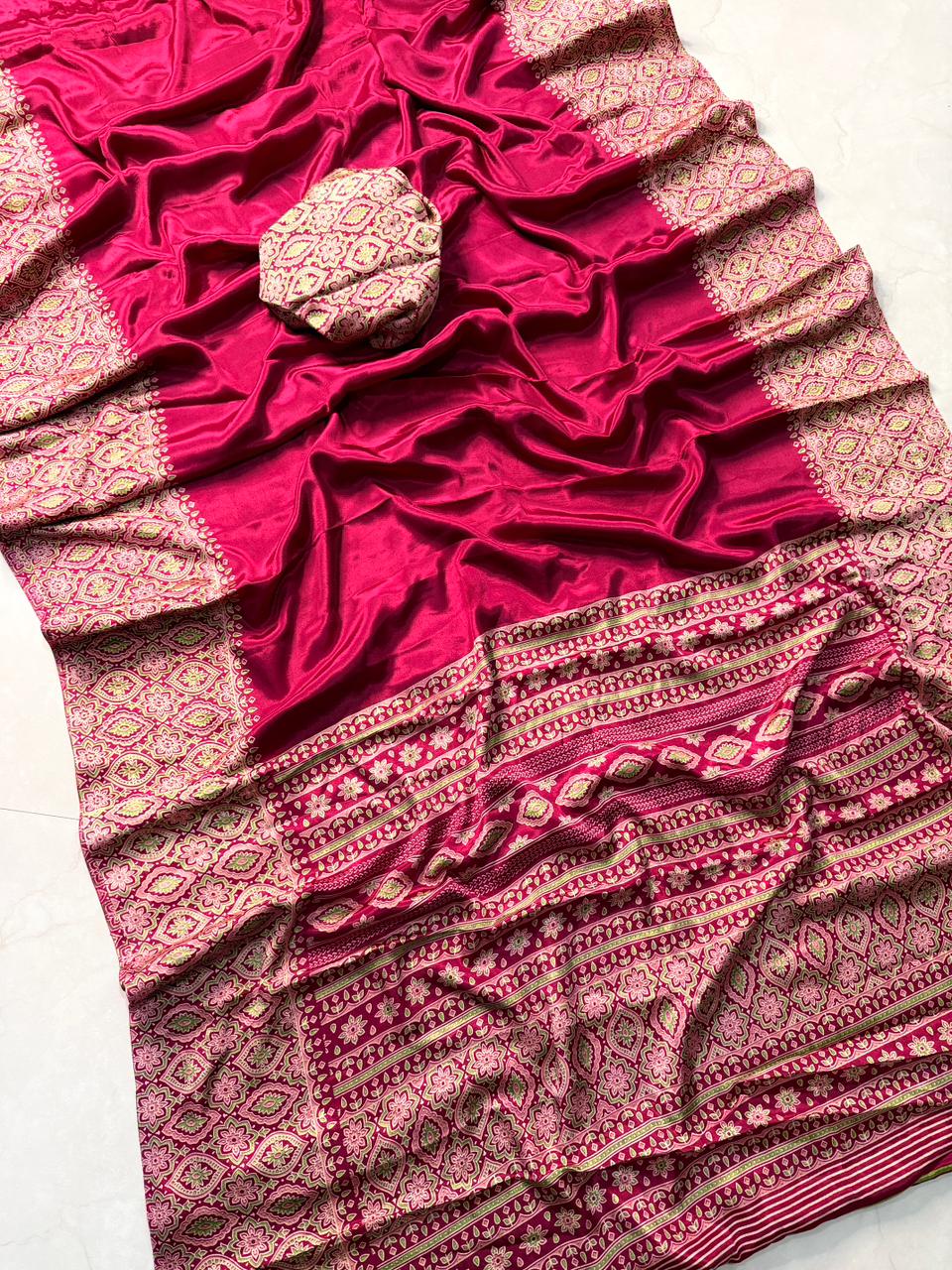 Kayatri New Super Ajrakh Saree in Pure Crepe Silk