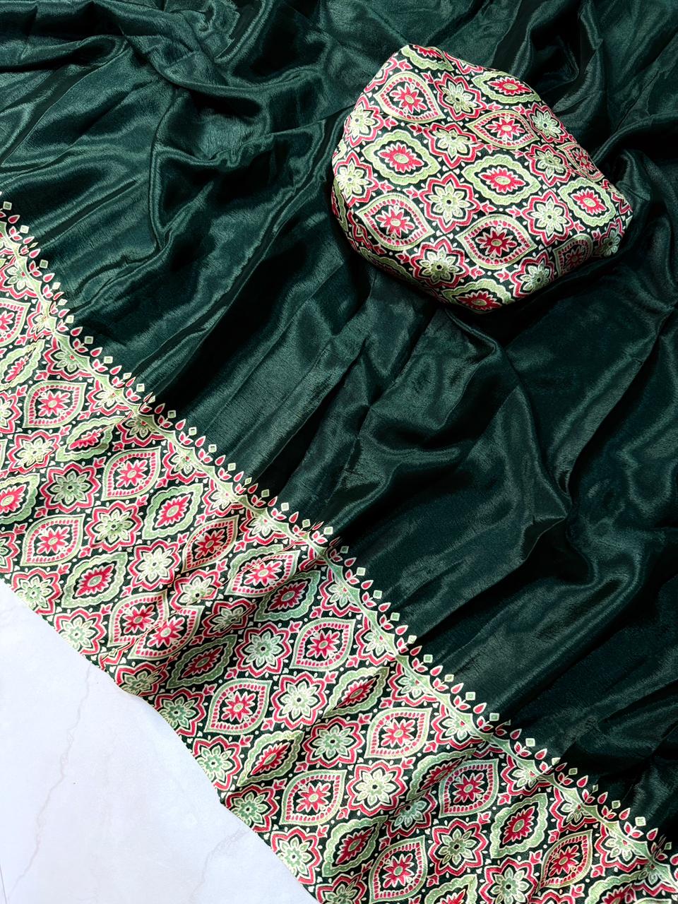 Kayatri New Super Ajrakh Saree in Pure Crepe Silk