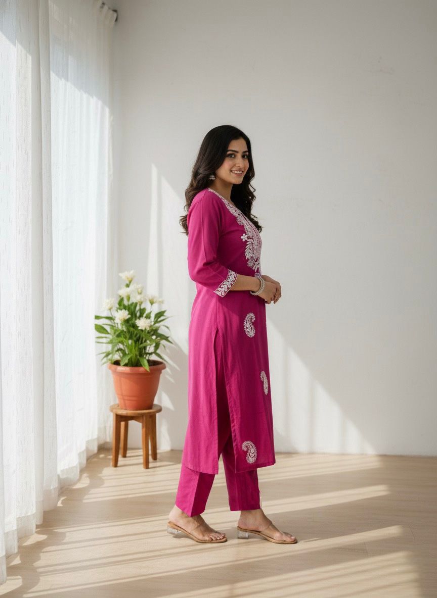 Kayatri New Premium Designer Khadi Cotton Suit with Matching Pant & Inner
