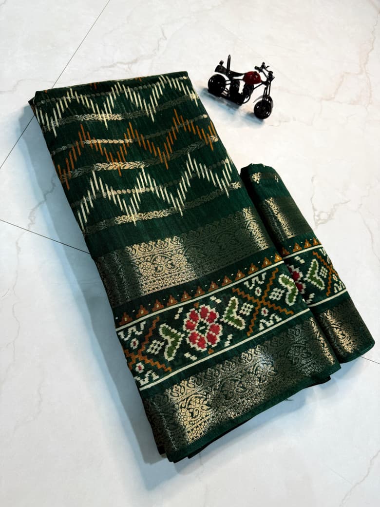 Kayatri New Pure candy cotton silk with jequrd boder all overall saree