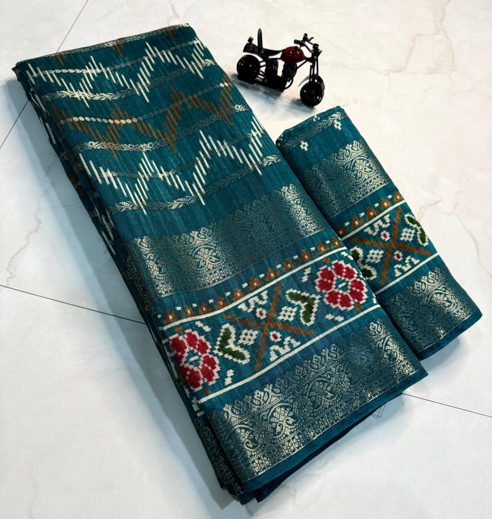 Kayatri New Pure candy cotton silk with jequrd boder all overall saree